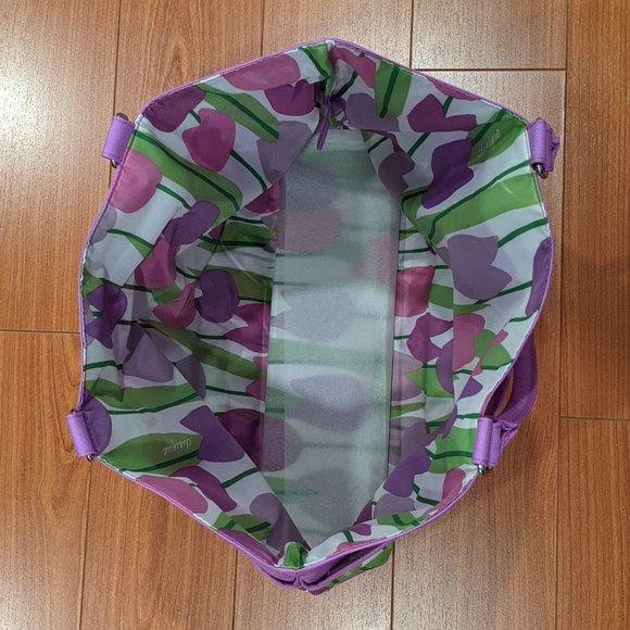Purple Tulip Print Spring/Summer Tote - Picture 3 of 3